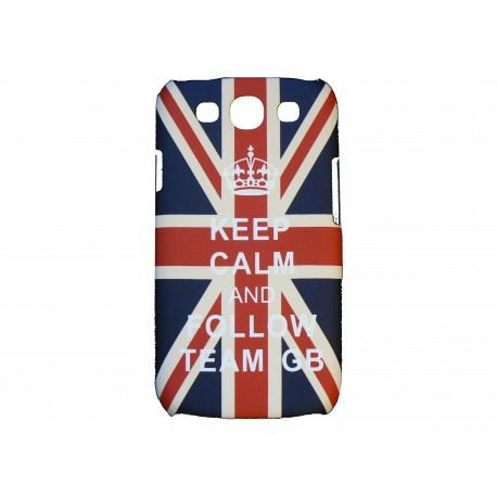Coque pour Samsung Galaxy S3 / I9300 drapeau UK/Angleterre "keep calm" + film protection écran offert