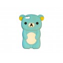 Coque silicone pour Iphone 5C ourson bleu + film protection écran