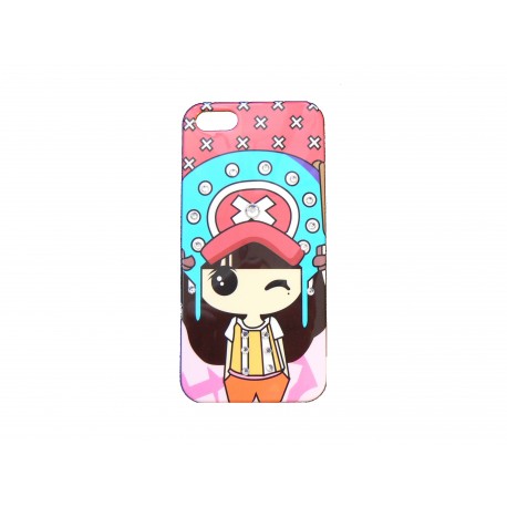 Coque pour Iphone 5C petite fille diam's pirate + film protection écran