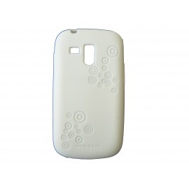 Coque silicone blanche pour Samsung Galaxy Trend/S7560 + film protection écran offert