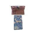 Pochette bleue pour Samsung S7560 Galaxy trend biche + film protectin écran