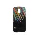 Coque TPU Samsung Galaxy S5 G900 noire étoiles filantes  + film protection écran offert