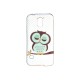 Coque TPU Samsung Galaxy S5 G900 hibou  + film protection écran offert