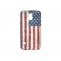Coque TPU Samsung Galaxy S5 G900 USA/Etats-Unis vintage  + film protection écran offert
