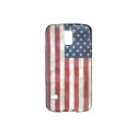 Coque TPU Samsung Galaxy S5 G900 USA/Etats-Unis vintage  + film protection écran offert