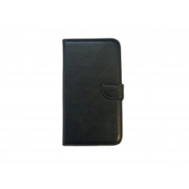 Pochette pour Samsung Galaxy Note 3 N9000 simili-cuir noire + film protection écran