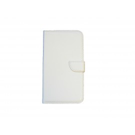 Pochette pour Samsung Galaxy Note 3 N9000 simili-cuir blanche + film protection écran