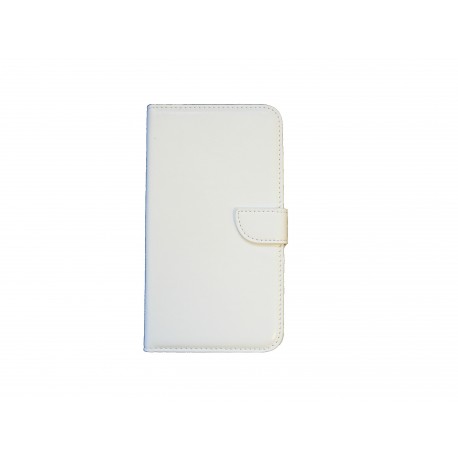 Pochette pour Samsung Galaxy Note 3 N9000 simili-cuir blanche + film protection écran