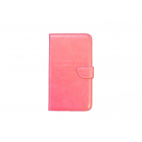 Pochette pour Samsung Galaxy Note 3 N9000 simili-cuir rose + film protection écran