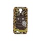 Coque pour Samsung Galaxy S4 / I9500 TPU hibou marron + film protection écran offert