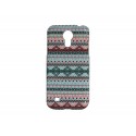 Coque pour Samsung Galaxy S4 / I9500 "maya" bleue + film protection écran offert