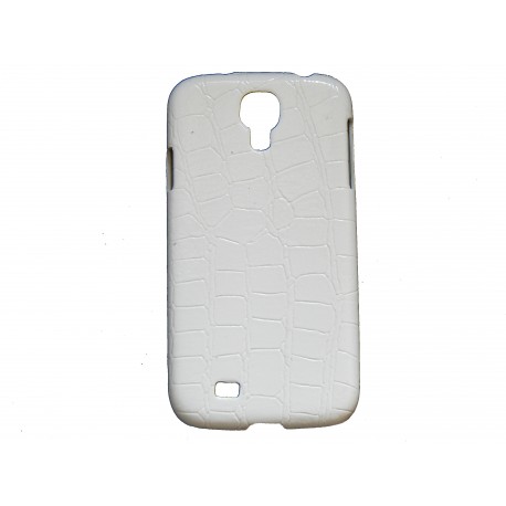 Coque pour Samsung Galaxy S4 / I9500 peau de serpent blanche + film protection écran offert