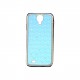 Coque pour Samsung Galaxy S4 / I9500 bleue diam's + film protection écran offert