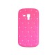 Coque silicone pour Samsung Galaxy Trend/S7560 rose fuschia strass + film protection écran offert