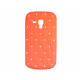 Coque silicone pour Samsung Galaxy Trend/S7560 rouge strass + film protection écran offert