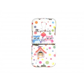 Coque TPU  pour Samsung Galaxy S4 Mini/ I9109 famille hibou + film protection écran offert