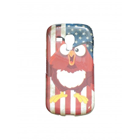 Coque TPU pour Samsung Galaxy Trend/S7560 Etats-Unis/USA Coq + film protection écran offert