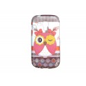 Coque TPU pour Samsung Galaxy Trend/S7560 hibou clin d'il + film protection écran offert