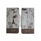 Pochette pour Iphone 5C simili-cuir Tour Eiffel marron+ film protection écran offert