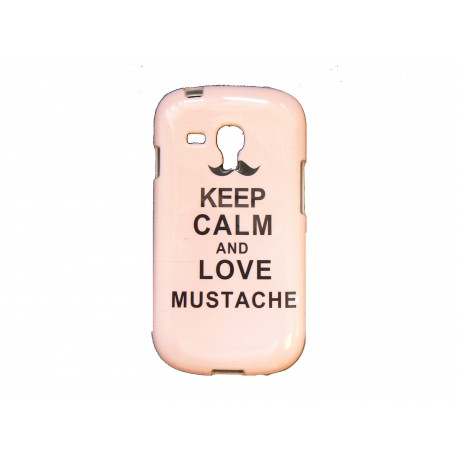 Coque pour Samsung Galaxy S3 Mini/ I8190 rose keep calm + film protection écran offert