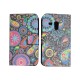 Pochette pour Samsung I8190/Galaxy S3 mini simili-cuir cachemire multicolre + film protectin écran