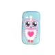 Coque TPU pour Samsung Galaxy S3 Mini/ I8190 hibou rose + film protection écran offert