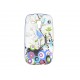 Coque silicone pour Samsung Galaxy S3 Mini/ I8190 cercles bleus + film protection écran offert