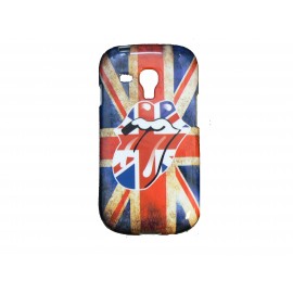 Coque TPU pour Samsung Galaxy S3 Mini/ I8190 UK/Angleterre bouche + film protection écran offert