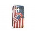 Coque TPU pour Samsung Galaxy S3 Mini/ I8190 USA/Etats-Unis bouche + film protection écran offert