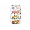 Coque TPU pour Samsung Galaxy S3 Mini/ I8190 hiboux fond blanc + film protection écran offert