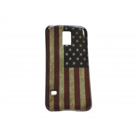 Coque TPU Samsung Galaxy S5 Mini G800 USA/Etats-Unis + film protection écran offert