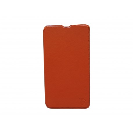 Pochette simili-cuir pour Nokia Lumia 1320 orange  + film protection écran