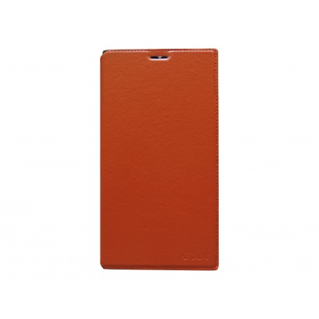 Pochette simili-cuir pour Nokia Lumia 1520 orange  + film protection écran