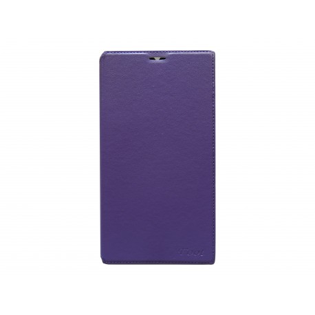 Pochette simili-cuir pour Nokia Lumia 1520 violette  + film protection écran