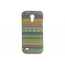 Coque TPU pour Samsung Galaxy S4 Mini/I9190 "Maya" vert + film protection écran offert