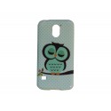 Coque TPU Samsung Galaxy S5 G900 hibou vert émeraude+ film protection écran offert