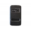 Pochette pour Samsung Galaxy core I8260 simili-cuir noire + film protection écran