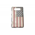 Coque TPU pour Nokia Lumia 820 USA/Etats-Unis vintage + film protection écran offert