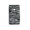 Coque pour Nokia Lumia 520 zèbre noir et blanc + film protection écran offert