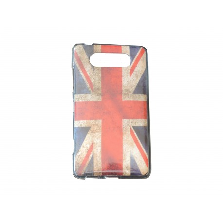 Coque TPU pour Nokia Lumia 820 UK/Angleterre vintage + film protection écran offert