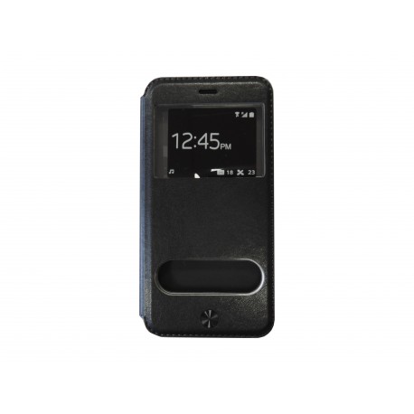 Pochette pour Iphone 6 plus simili-cuir noir + film protection écran offert