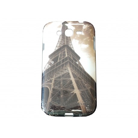 Coque TPU Samsung Galaxy Grand I9080 Tour Eiffel + film protection écran offert