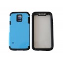 Coque incassable Samsung Galaxy S5 G900 bleue + film protection écran offert