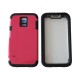 Coque incassable Samsung Galaxy S5 G900 rose + film protection écran offert