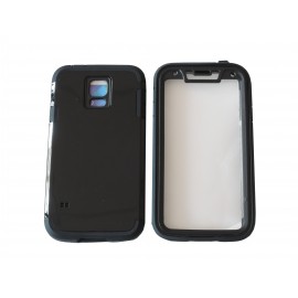 Coque incassable Samsung Galaxy S5 G900 noire + film protection écran offert