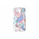 Coque pour Samsung Galaxy S4 Mini / I9190 fleurs bleues + film protection écran offert