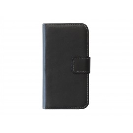 Pochette pour Samsung Galaxy Trend Lite S7390 simili-cuir noir + film protection écran