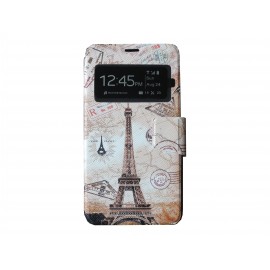 Pochette pour Samsung Galaxy S5 G900 Tour Eiffel + film protection écran