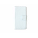 Pochette pour Samsung Galaxy Trend Lite S7390 simili-cuir blanche + film protection écran