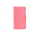 Pochette pour Samsung Galaxy Trend Lite S7390 simili-cuir rose fuschia + film protection écran